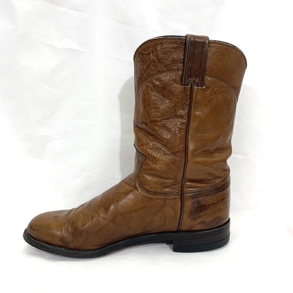 Justin 3163 Marbled Leather Roper Boots Men\'s 8.5 E main image 5